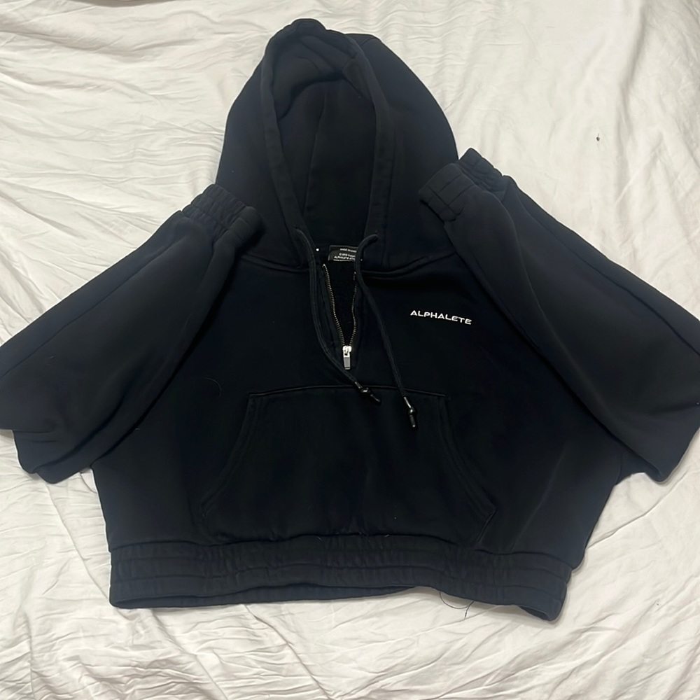 Alphalete XL Black Cropped hoodie